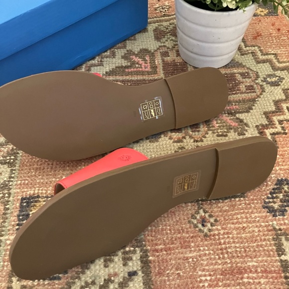NIB Jack Rogers Sabrina Leather Slides in Cayenne - sz 10M - Picture 3 of 5